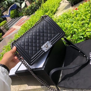 Chanel Boy bag Genuine Caviar leather 25cm CNBBCAVIAR25CM5646